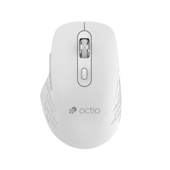 OCTIO Style M270WBT – Optična brezžična miška, Bluetooth, 1600?DPI, bela