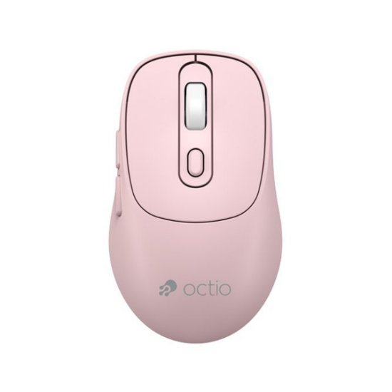 Miška OCTIO Style M320W, optična, brezžična, 1600 dpi, roza