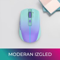 OCTIO Style M310WBT – RGB optična brezžična miška, Bluetooth, 1600?DPI, modra