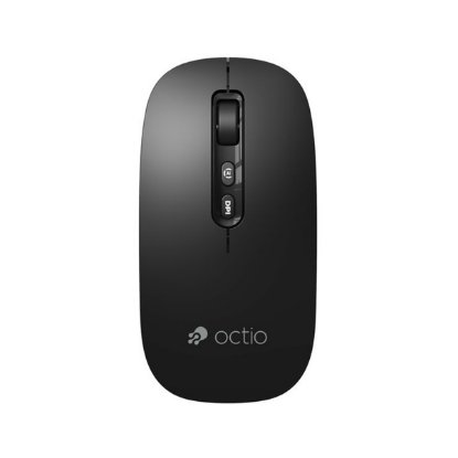 OCTIO Smart M250WBT, optična brezžična miška, Bluetooth, 1600 DPI, črna