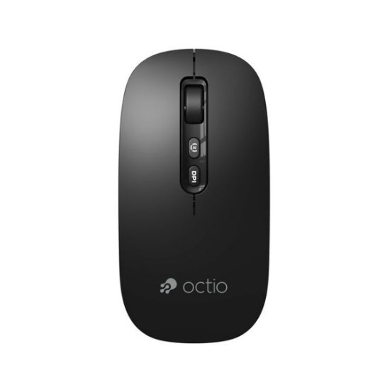 OCTIO Smart M250WBT, optična brezžična miška, Bluetooth, 1600 DPI, črna