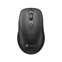 Miška OCTIO Style M320W, optična, brezžična, 1600 dpi, črna