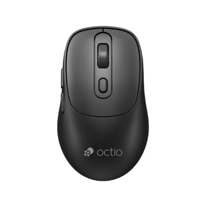 Miška OCTIO Style M320W, optična, brezžična, 1600 dpi, črna