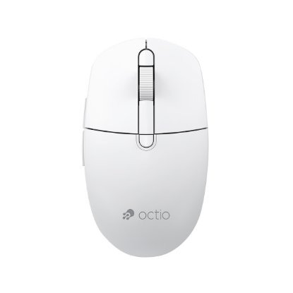 Miška OCTIO Style M390WBT, optična, brezžična, 1600 dpi, bela