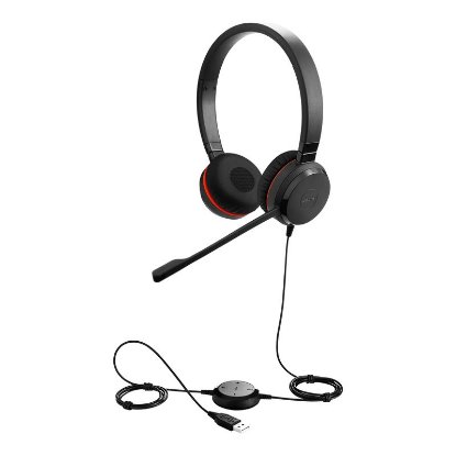 slušalke JABRA Evolve 30 II, on-ear, Stereo, USB-A, črne