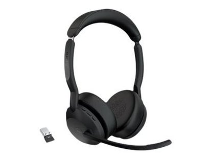 slušalke JABRA Evolve2 55 Link380a MS, on-ear, Stereo, USB-A, BT, črne