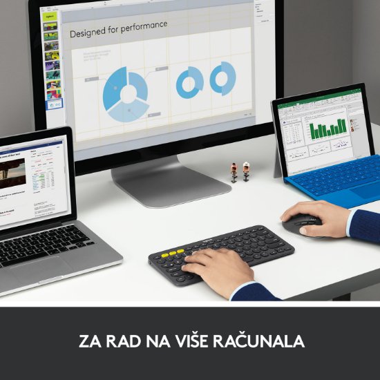 Miška LOGITECH M720 Triathlon, brezžična, Unifying receiver USB