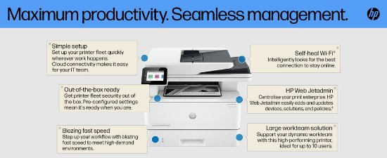 Multifunkcijski printer HP LaserJet Pro MFP 4102dw, 2Z622F, 1200dpi, 512MB, duplex, USB, LAN, WiFi