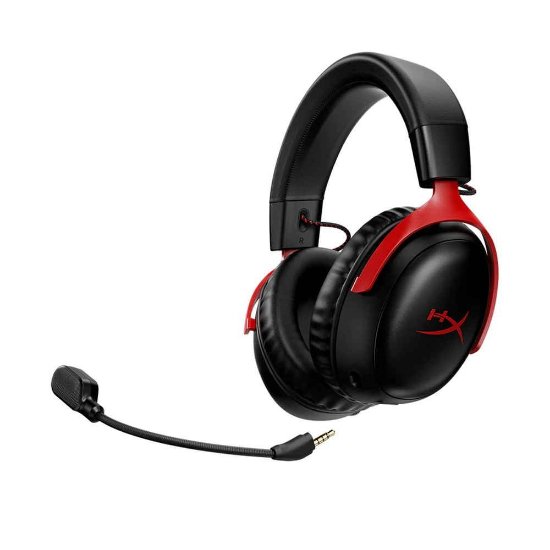 slušalke HyperX Cloud III Wireless, brezžične, črno-rdeče