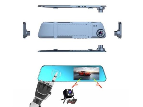 Kamera MANTA DVR201H, za Avto naprijed + straga, srednji retrovizor, 720p