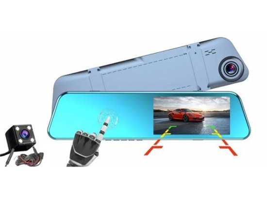 Kamera MANTA DVR201H, za Avto naprijed + straga, srednji retrovizor, 720p