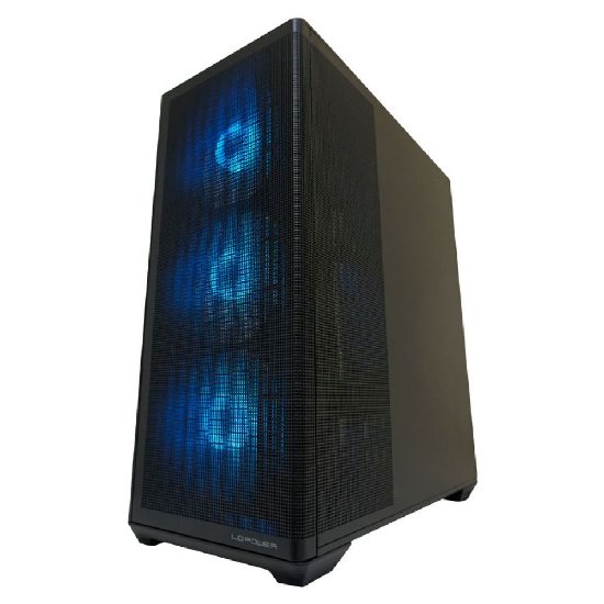 Ohišje LC POWER LC-811B-ON Meshwork_XL Dark, MIDI, ATX, okno, črno, brez napajalnika