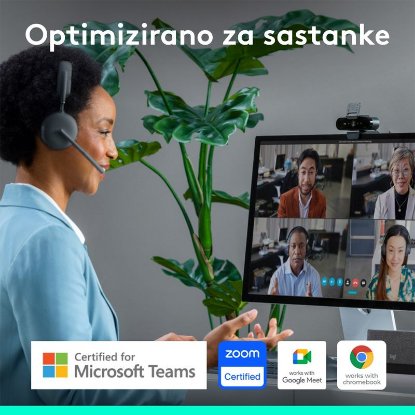 Spletna kamera LOGITECH Brio 4K, 4K UHD, USB-A/USB-C, črna