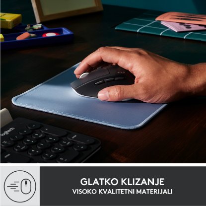 Podloga za miško, LOGITECH Studio, soft, modro-siva