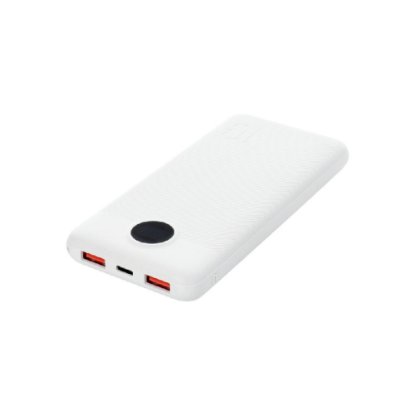 Mobilni USB polnilec VEGER L10S, LED, 10000 mAh beli