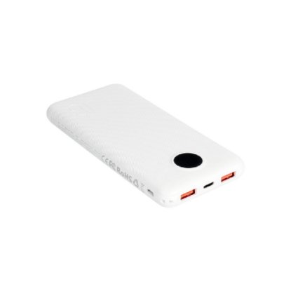 Mobilni USB polnilec VEGER L10S, LED, 10000 mAh beli