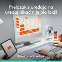 Miška LOGITECH POP, optična, brezžična, USB, BT, 1000dpi, roza