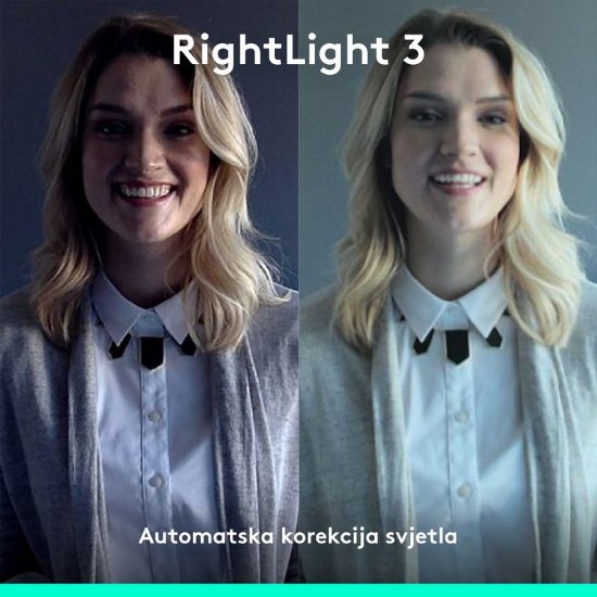 Spletna kamera LOGITECH Brio 4K, 4K UHD, USB-A/USB-C, črna