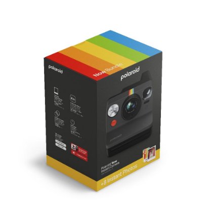 POLAROID instant fotoaparat Originals Now+, Gen.3, sivi + Color film za I-Type