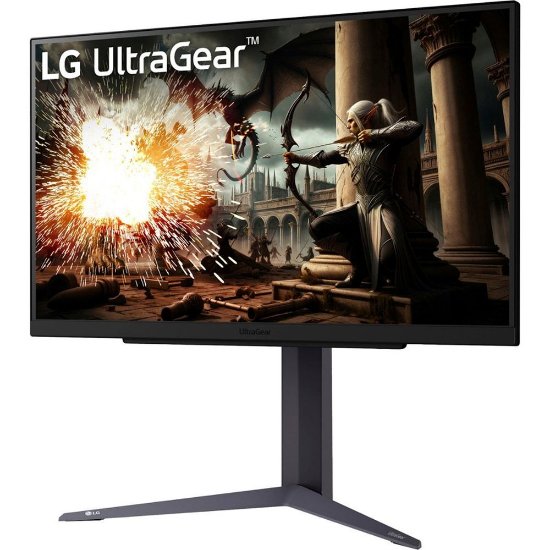 Gaming monitor 27" LG 27GS75Q-B.AEU, QHD, IPS, 200Hz, 1ms, 300cd/m2, G-Sync, FreeSync, pivot, črni