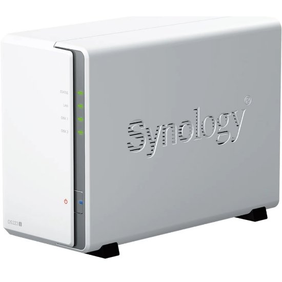 SYNOLOGY DS223j DiskStation 2-bay NAS strežnik, 2.5"/3.5" HDD/SSD, 1GB, G-LAN, 2x USB 3.2