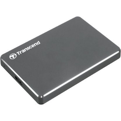 Tvrdi disk vanjski 1TB TRANSCEND StoreJet 25C3N, 2.5", USB 3.1, 5400 okr/min, sivi