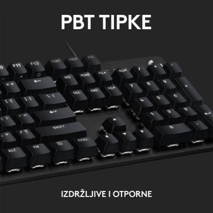 Tipkovnica LOGITECH Gaming G413 SE, mehanička, črna, USB, US layout