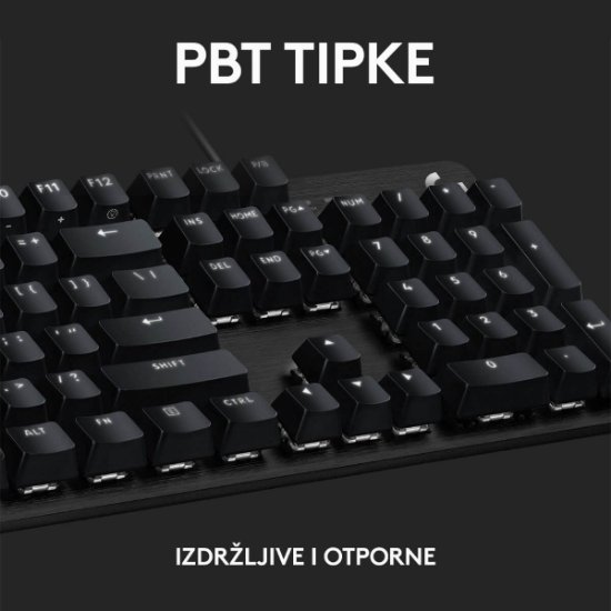 Tipkovnica LOGITECH Gaming G413 SE, mehanička, črna, USB, US layout
