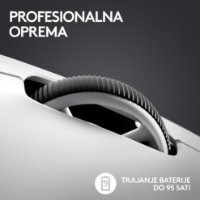 Miška LOGITECH Pro X Superlight 2,brezžična, optična, 32000dpi, bela, USB