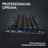 Tipkovnica LOGITECH G Pro X TKL LIGHTSPEED, mehanička, brezžična, RGB, črna