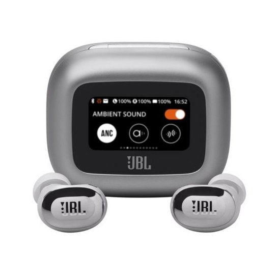 Slušalice JBL Live Buds 3, bežične, Bluetooth, ANC, in-ear, srebrne Slušalke JBL Live Buds 3, brezžične, Bluetooth, ANC, ušesne, srebrne