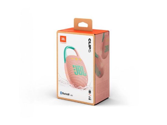 Zvučnik JBL Clip 5, bluetooth, vodootporan, 7W, rozi Zvočnik JBL Clip 5, bluetooth, vodoodporen, 7 W, roza