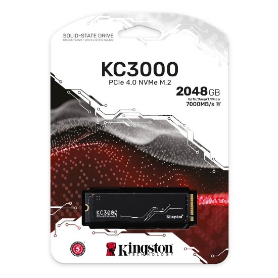 SSD 2TB KINGSTON KC3000, SKC3000D/2048G, M.2/NVMe, 2280, maks 7000/7000 MB/s