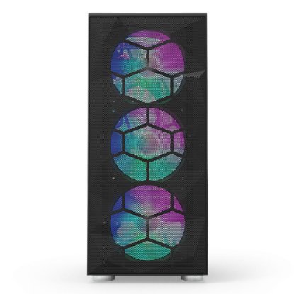 Ohišje MONTECH X3 Mesh, prozor, RGB, ATX, črno
