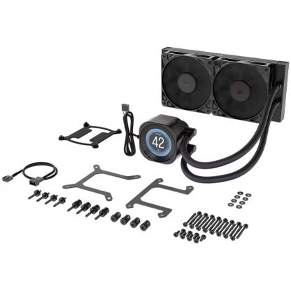 Vodno hlajenje CORSAIR NAUTILUS 240 RS LCD, za Intel in AMD