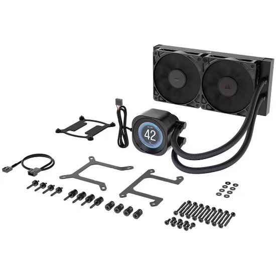 Vodno hlajenje CORSAIR NAUTILUS 240 RS LCD, za Intel in AMD