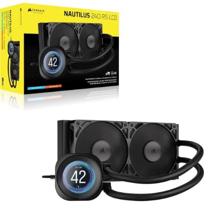 Vodno hlajenje CORSAIR NAUTILUS 240 RS LCD, za Intel in AMD