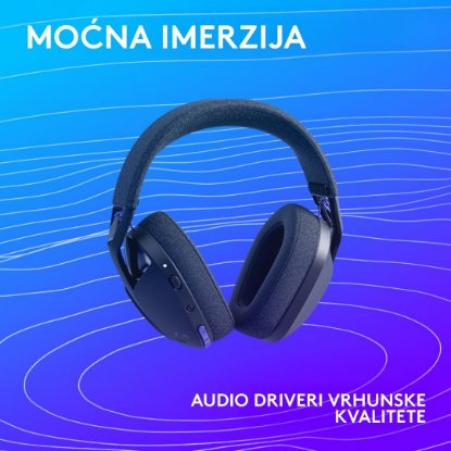 Slušalke LOGITECH Gaming G321, brezžične, BT, USB, črne