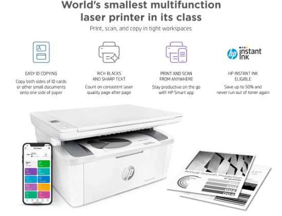 Multifunkcijski printer HP LaserJet MFP M140w, 7MD72F