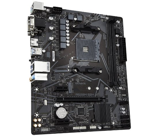 Matična plošća GIGABYTE A520M S2H, AMD A520, DDR4, mATX, s. AM4
