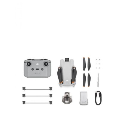 Dron DJI Mini 3, 4K kamera, 3-osni gimbal, čas leta do 38 min, daljinski upravljalnik, bel