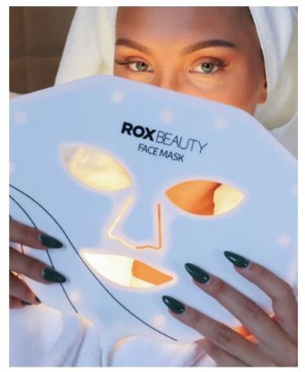 Maska za lice ROX BEAUTY LED LJ72170, bijela