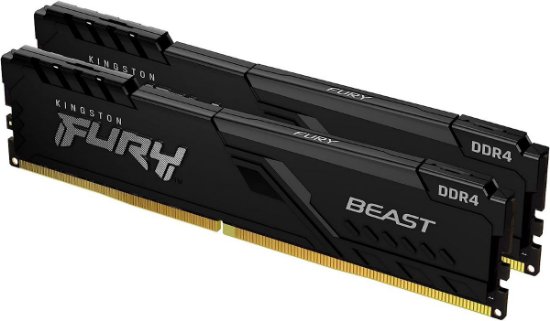 RAM pomnilnik  PC-25600, 32GB, KINGSTON Fury Beast KF432C16BB1K2/32, DDR4 3200MHz, kit 2x16GB