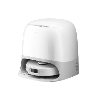 Robotski sesalnik ROBOROCK Q Revo Curv 5a1, postaja za samodejno praznjenje, bel