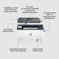 Multifunkcijski Tiskalnik HP LaserJet Pro MFP 3102fdw, 3G630F, 1200dpi, 512MB, duplex, USB, LAN, WIFI, Fax