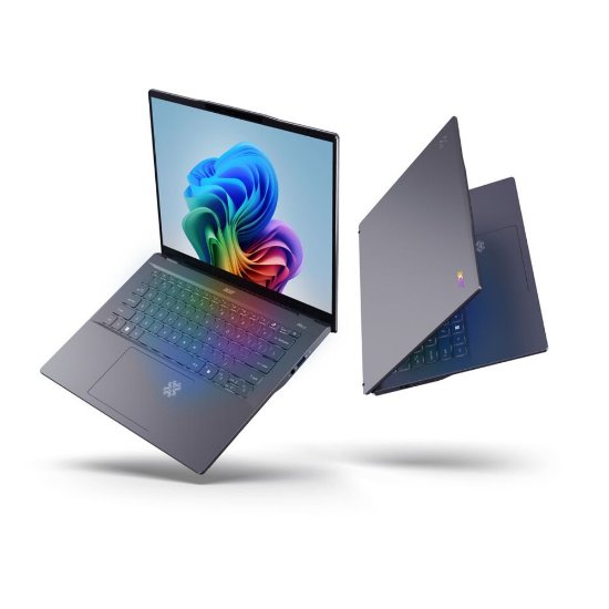 Prenosnik ACER Swift Go 14 AI NX.KYXEX.009 / Snapdragon X Plus X1P-42-100, 16GB, 1TB SSD, Qualcomm Adreno, 14,5" WUXGA 120Hz IPS, Windows 11, sivi