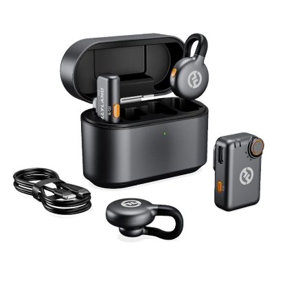 Mikrofon HOLLYLAND Lark M2S Combo, črni