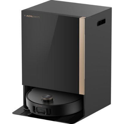 Robotski usisavač MOVA V60 Mobius, stanica za samopražnjenje, crni