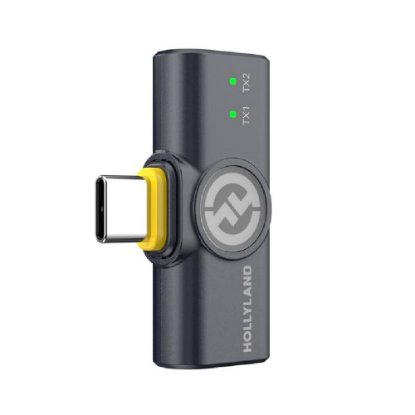 Mikrofon HOLLYLAND Lark M2, USB-C priključek, siv