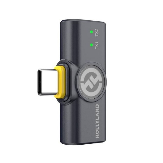 Mikrofon HOLLYLAND Lark M2, USB-C priključek, siv